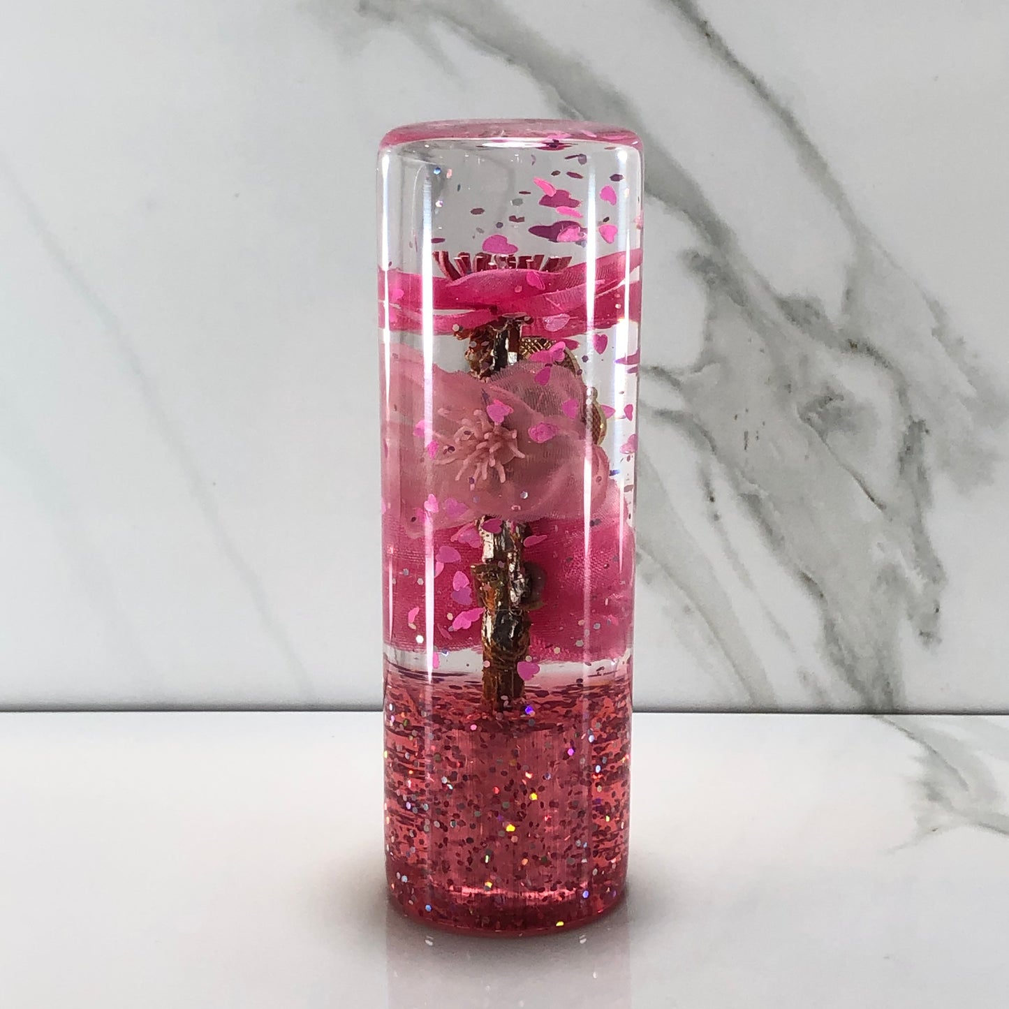 Mr__Grip Resin Shift Knob 115mm Pink Blossom Charm Kawaii Flower