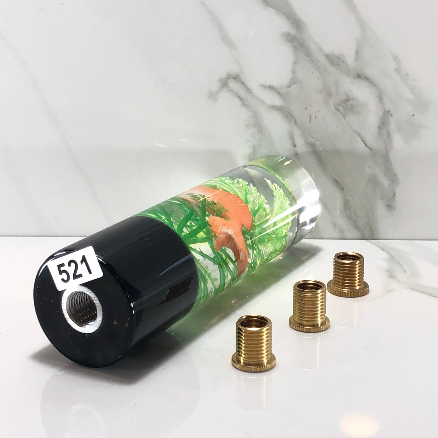 Mr__Grip 5 1/2 Inch Resin Custom Shift Knob chubby gold fish # 521