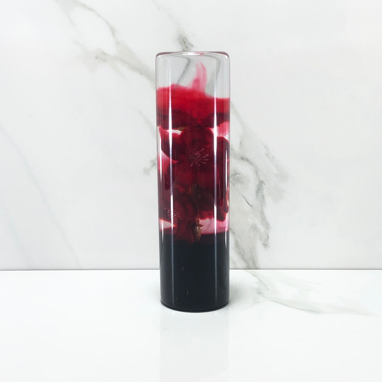 Mr__Grip 5 3/4 Resin Custom Shift Knob Bleeding Red Cherry Blossom JDM