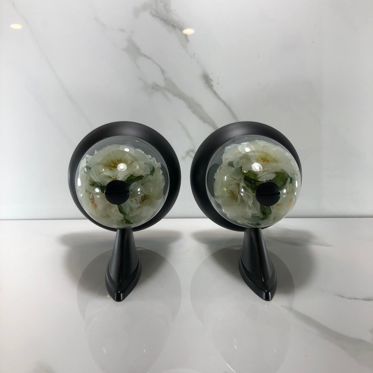 Mr__Grip Rear View Mirror Resin Custom white flower JDM