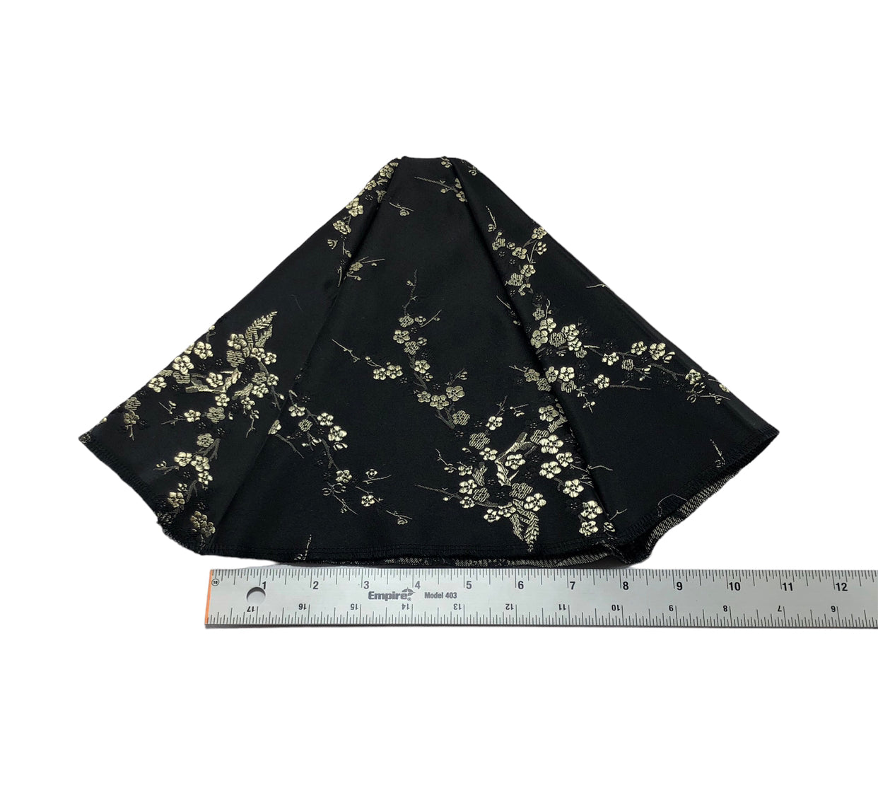 Silky Satin Black Gold Shift Boot