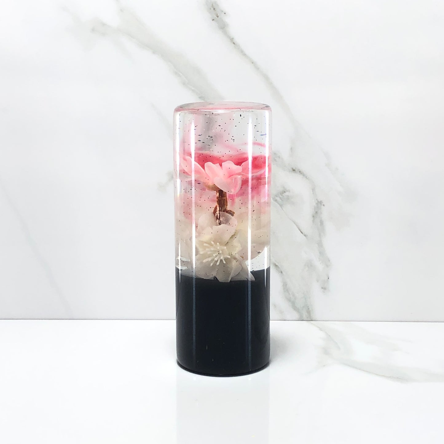 Mr__Grip 4 1/2 Inch Resin Custom Shift Knob light bleeding white Cherry Blossom JDM #342