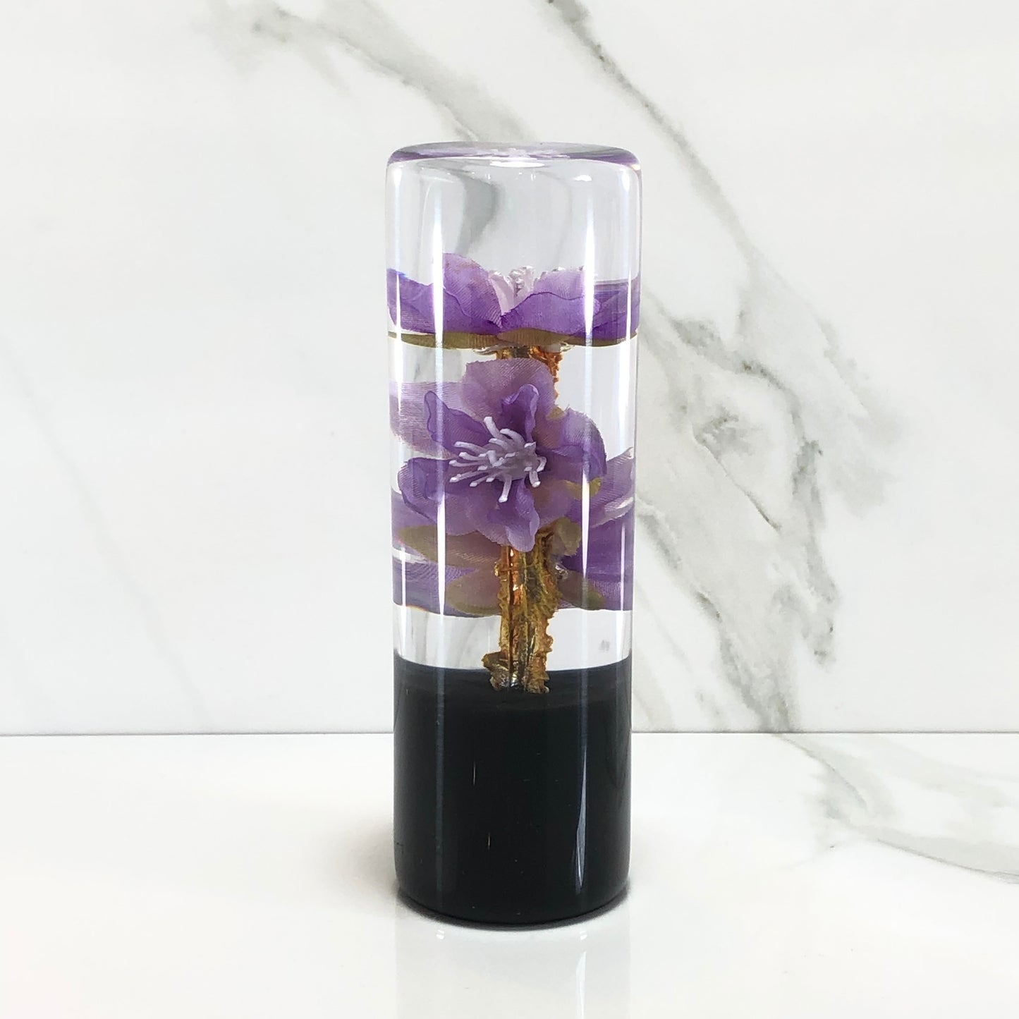 Mr__Grip 4 1/2 Inch Resin Custom Shift Knob small purple Cherry Blossom JDM