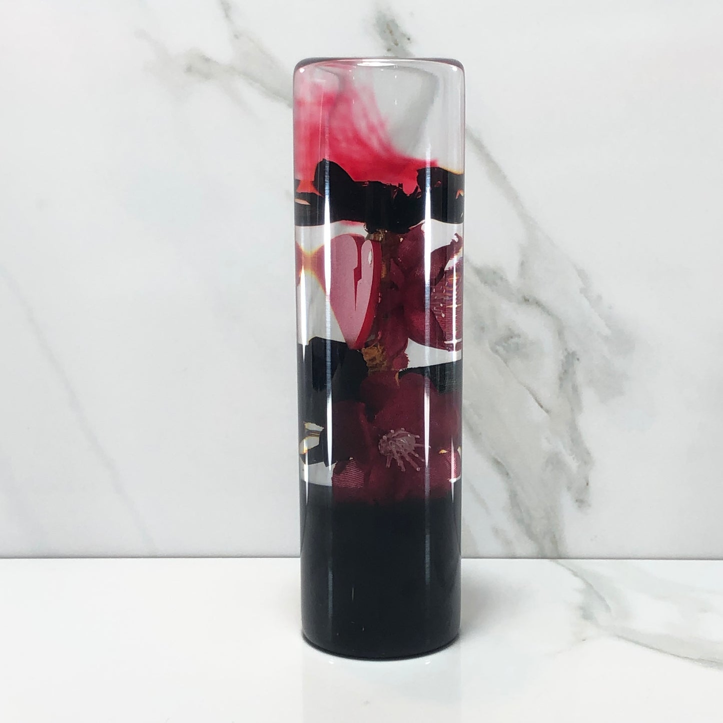 Mr__Grip 5 1/2 Resin Shift Knob Bleeding black & Red Cherry Blossom JDM
