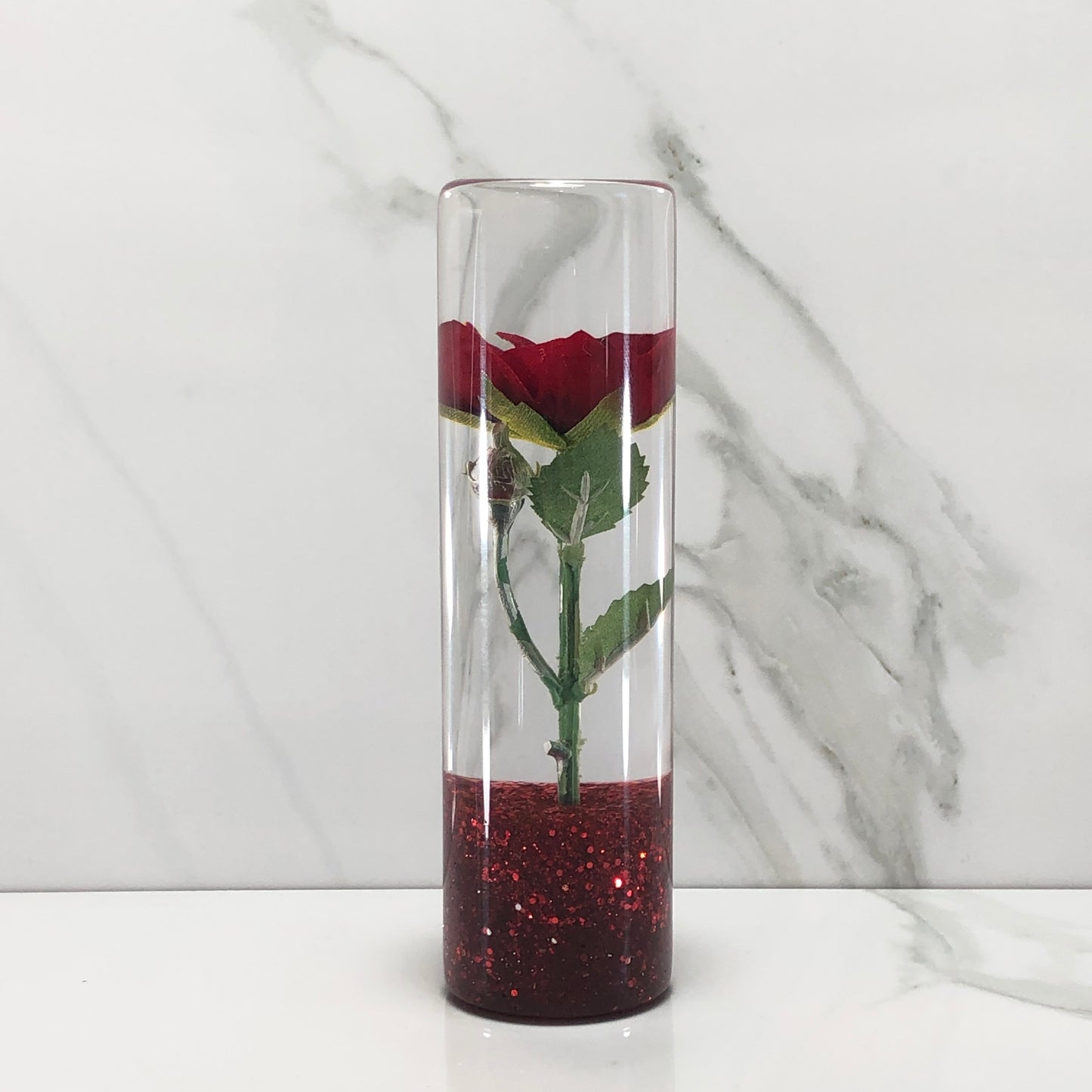 Mr__Grip 5 1/2 Inch Resin Custom Shift Knob Red Rose JDM