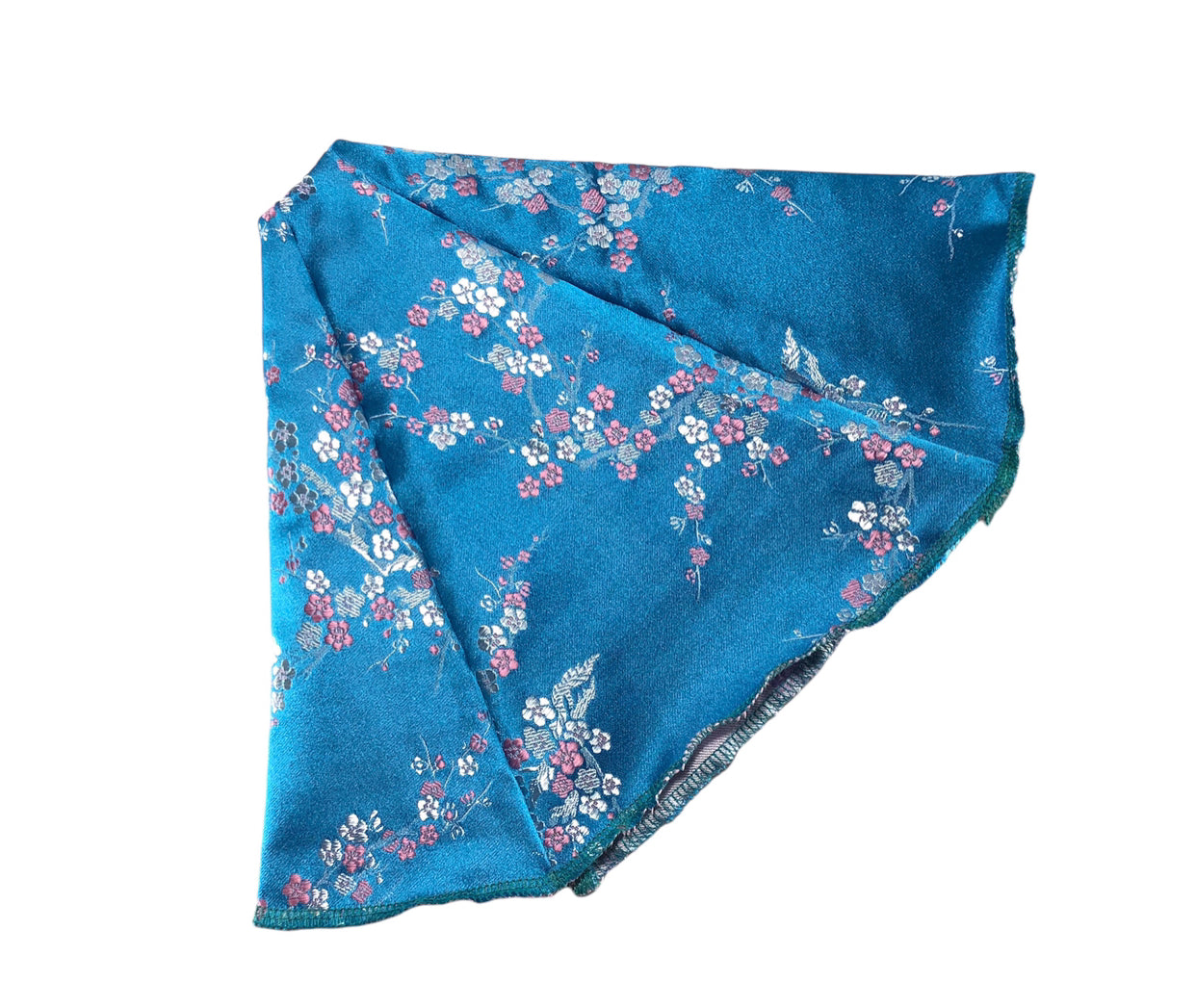 Silky Blue Teal Blossom Shift Boot