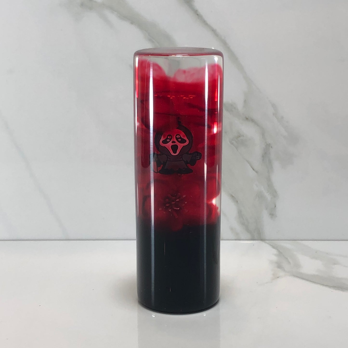 Mr__Grip 4 1/2 inch resin red bleeding cherry blossom Ghost Face #398