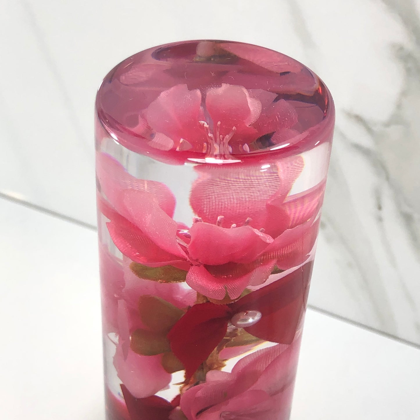 Mr__Grip 4 1/2 Inch Resin Custom Shift Knob Pink Cherry Blossom JDM 358