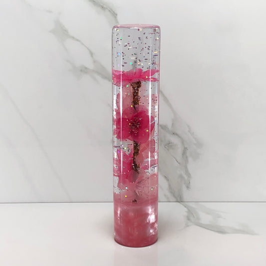 Mr__Grip Resin Shift Knob 190mm Pink & Light Pink Blossom Flower
