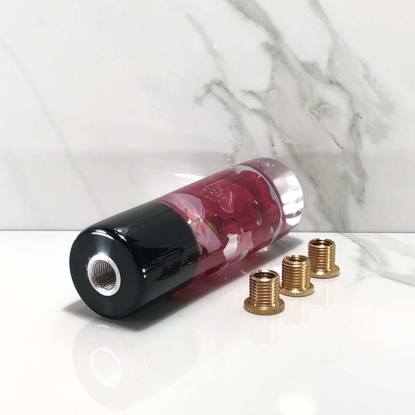 Mr__Grip 4 1/2 Inch Resin Custom Shift Knob red Cherry Blossom JDM