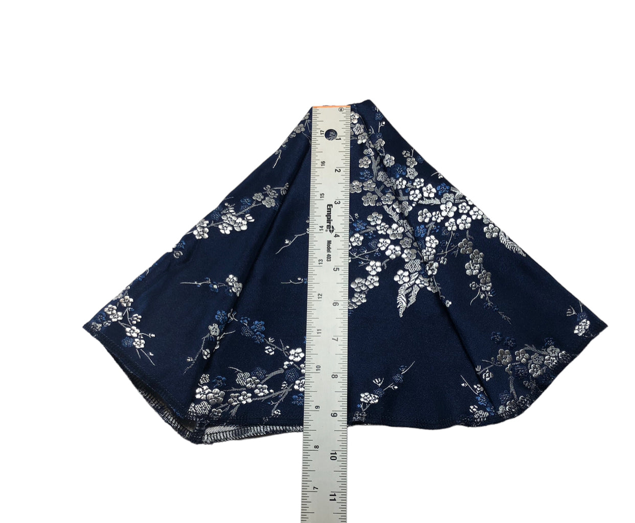 Silky Satin Blue Silver Shift Boot