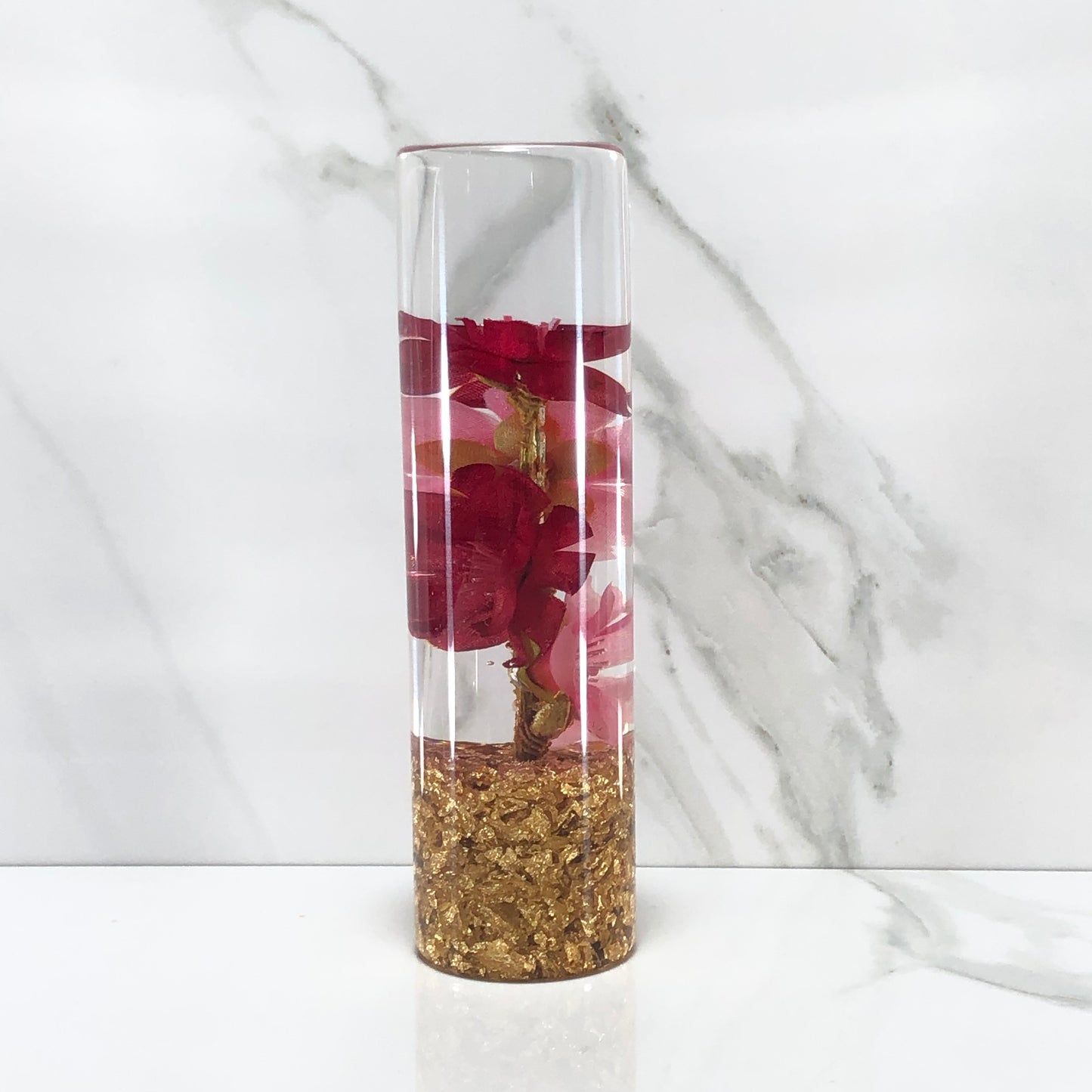 Mr__Grip 5 1/2 Resin Custom Shift Knob Red pink Cherry Blossom JDM