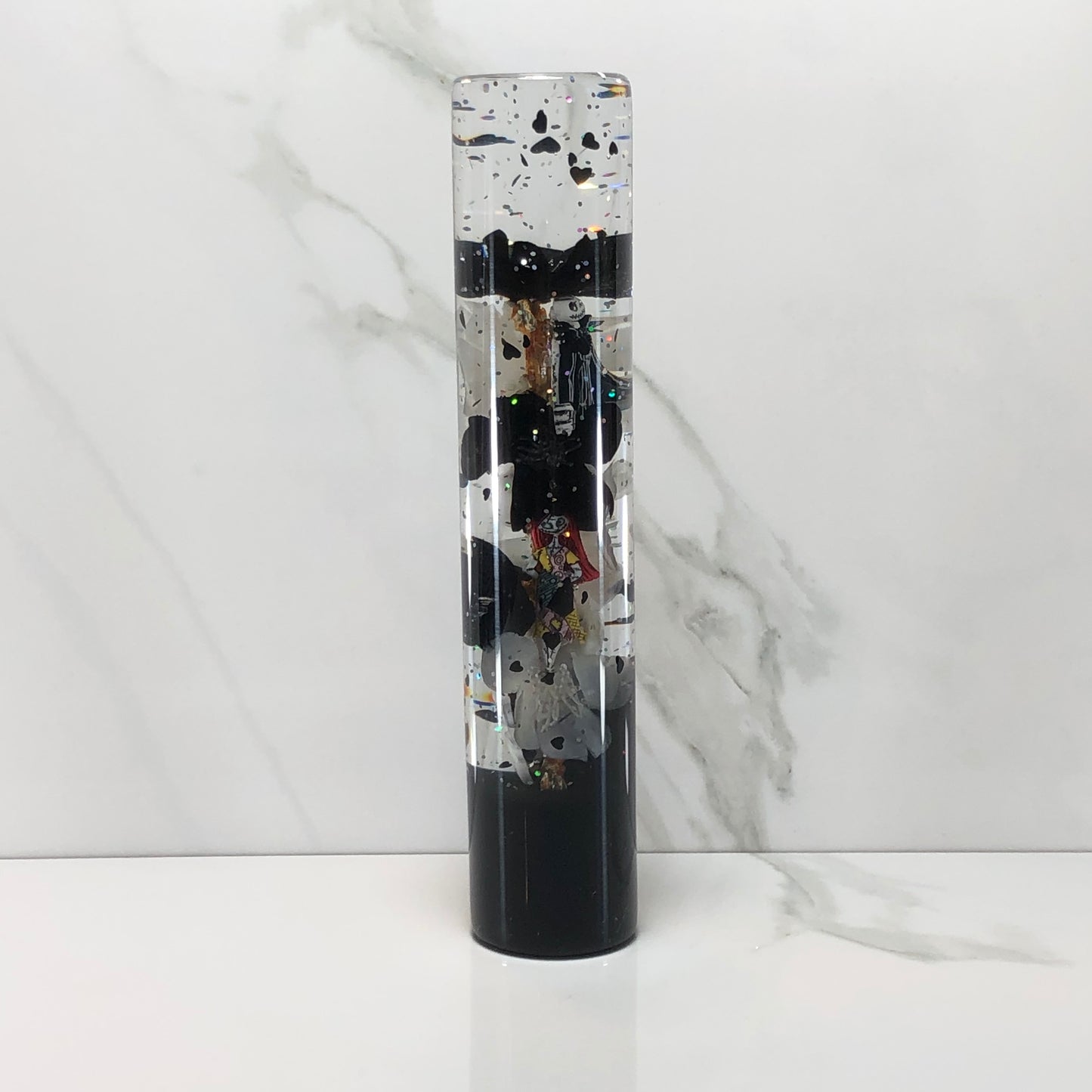Mr__Grip 7.5 Inch Resin Custom Shift Knob TNBC white black Cherry Blossom JDM