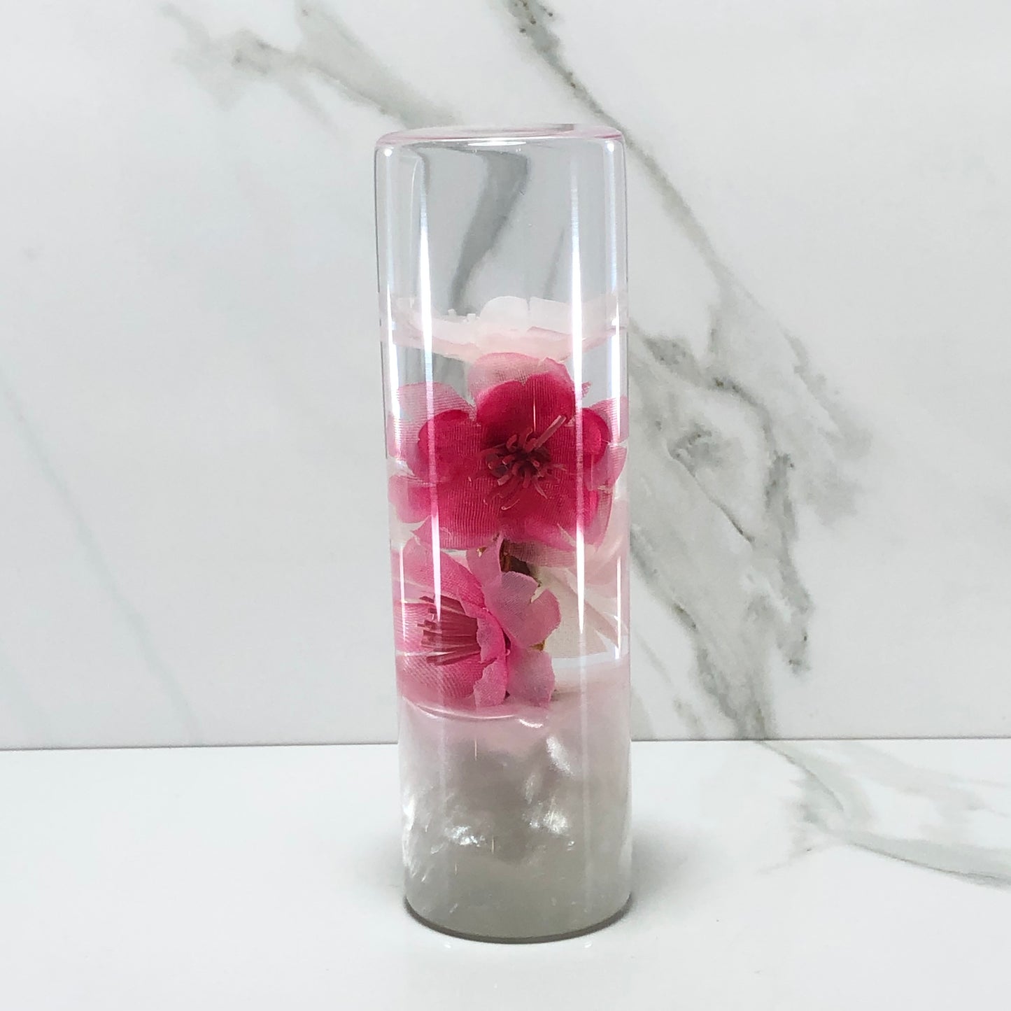 Mr__Grip 5 Inch Resin Custom Shift Knob White Cherry Blossom JDM #345