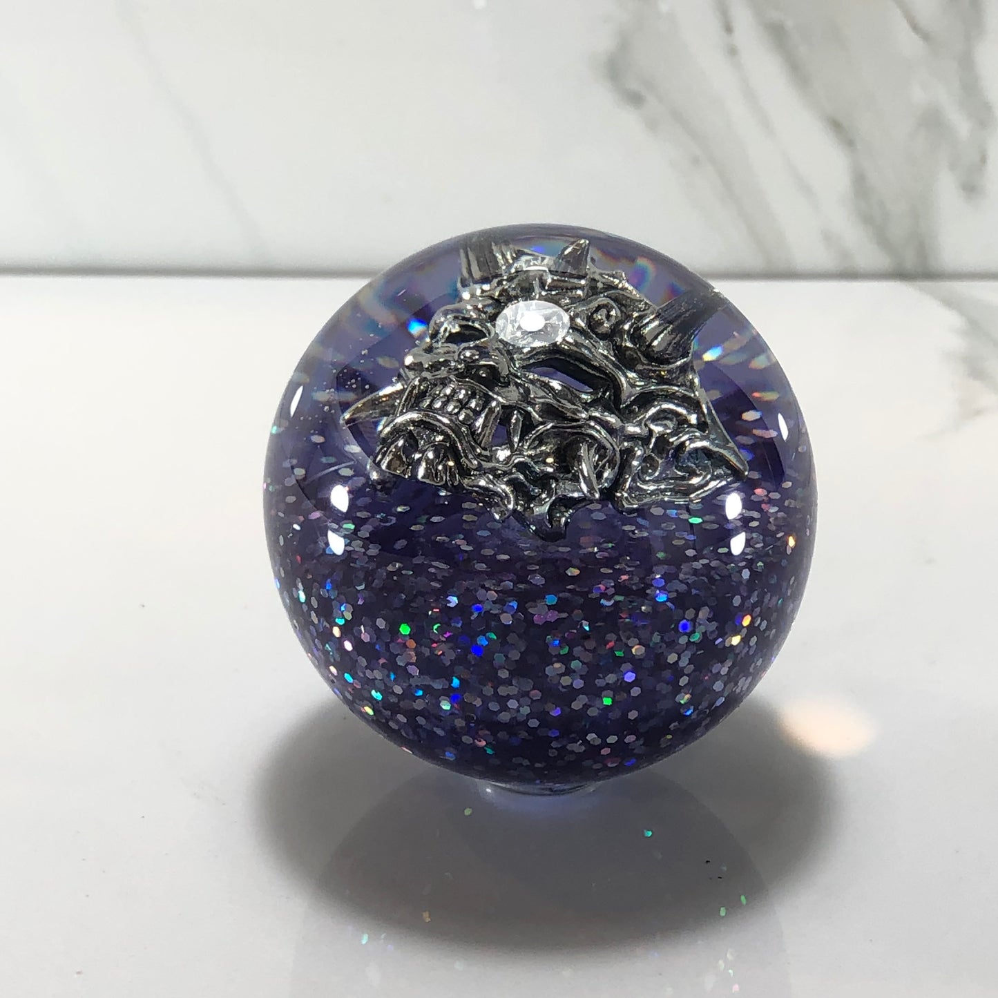 Mr__Grip 60mm Resin Shift Knob Round Oni Mask