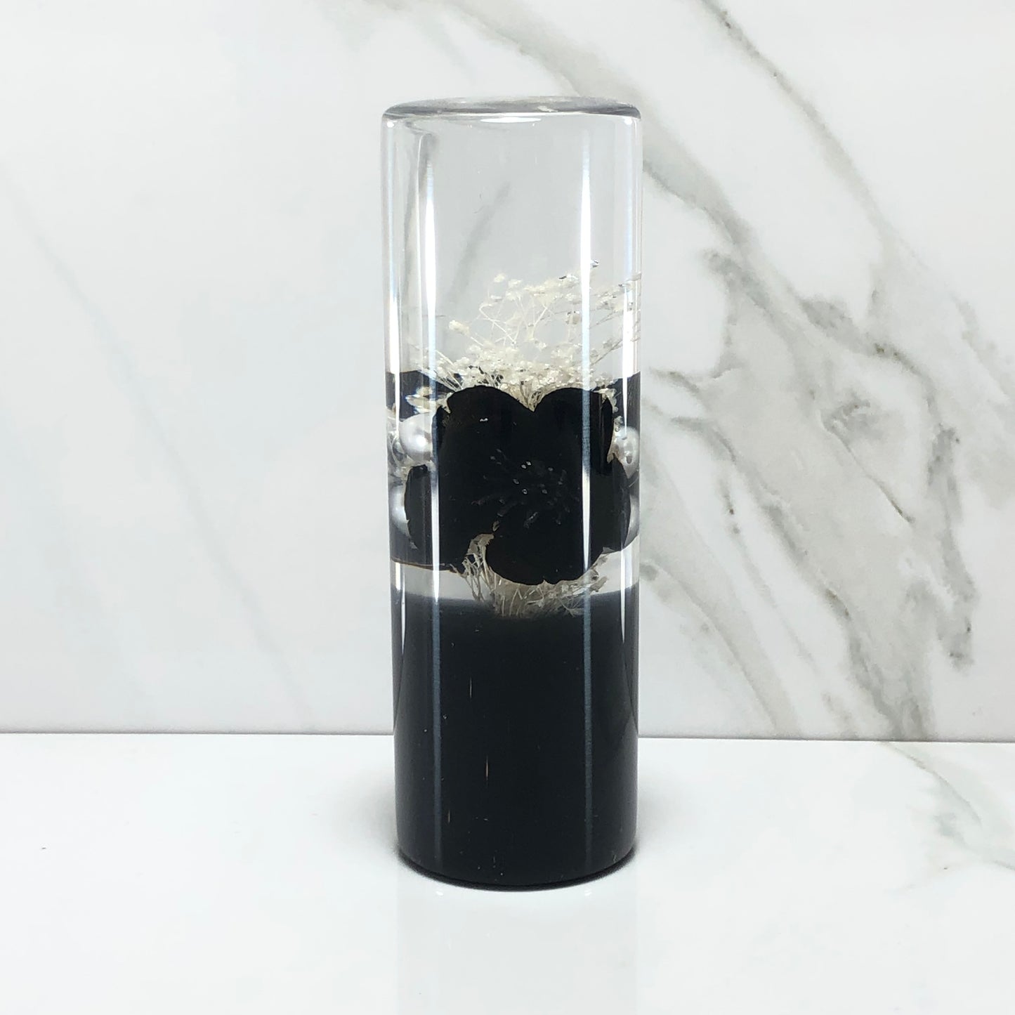 Mr__Grip 4 1/2 Inch Resin Custom Shift Knob Black Cherry Blossom JDM Stardust
