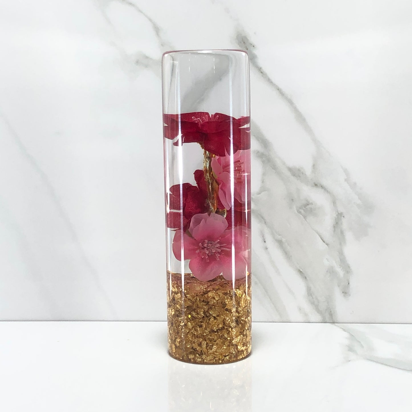 Mr__Grip 5 1/2 Resin Custom Shift Knob Red pink Cherry Blossom JDM