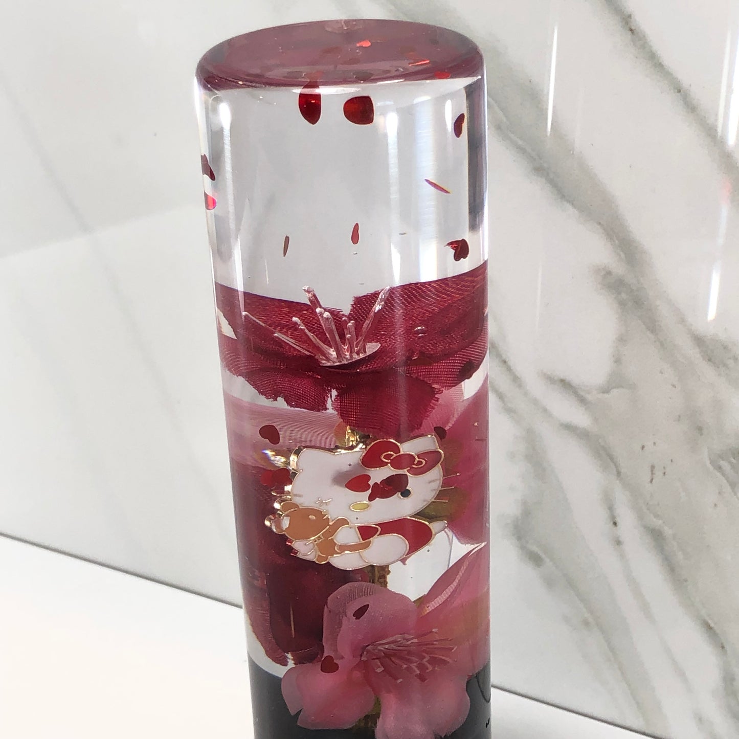 Mr__Grip 5 3/4 inch resin hello kitty red and pink cherry blossom #515
