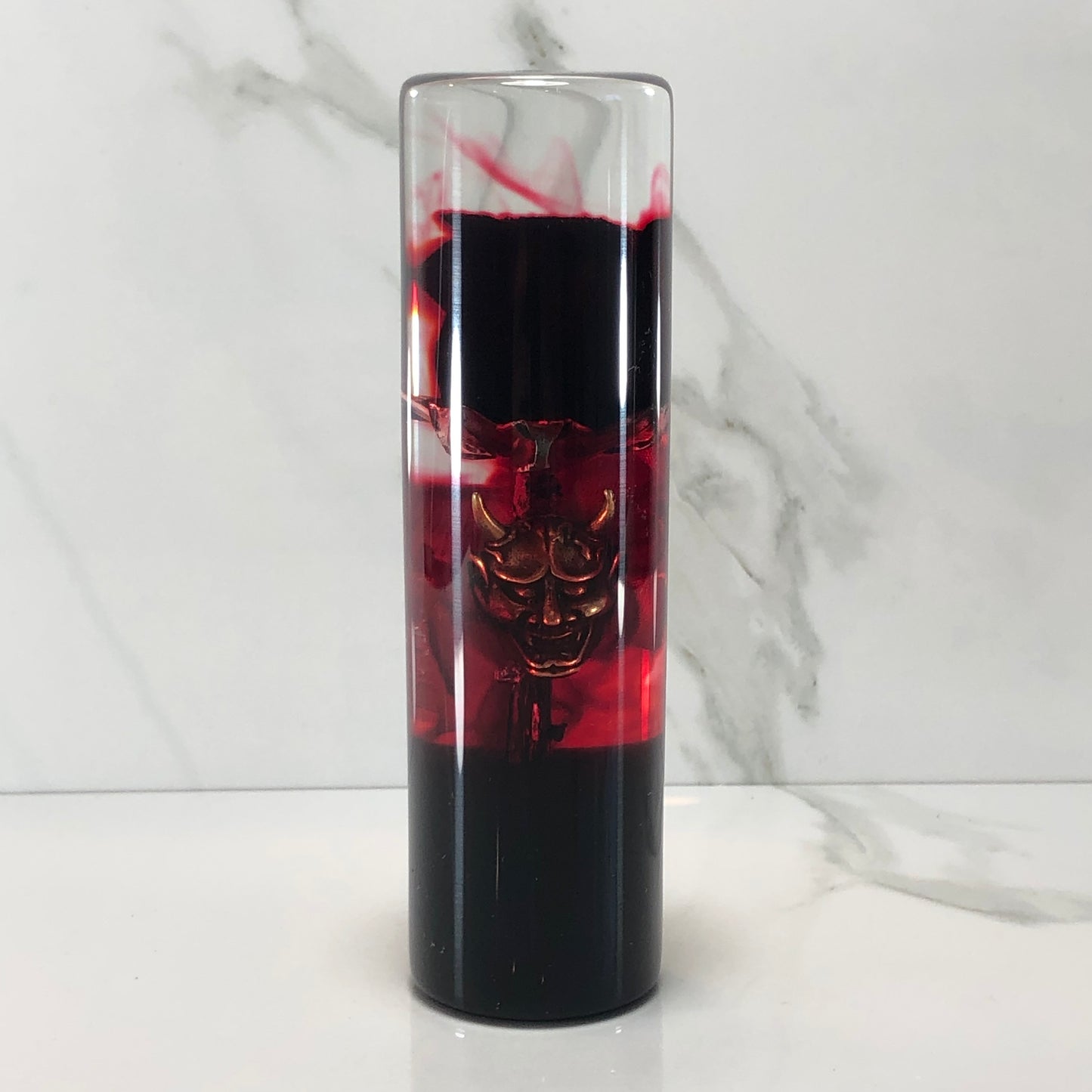 Mr__Grip 5 3/4 inch resin black rose red cherry blossom #421