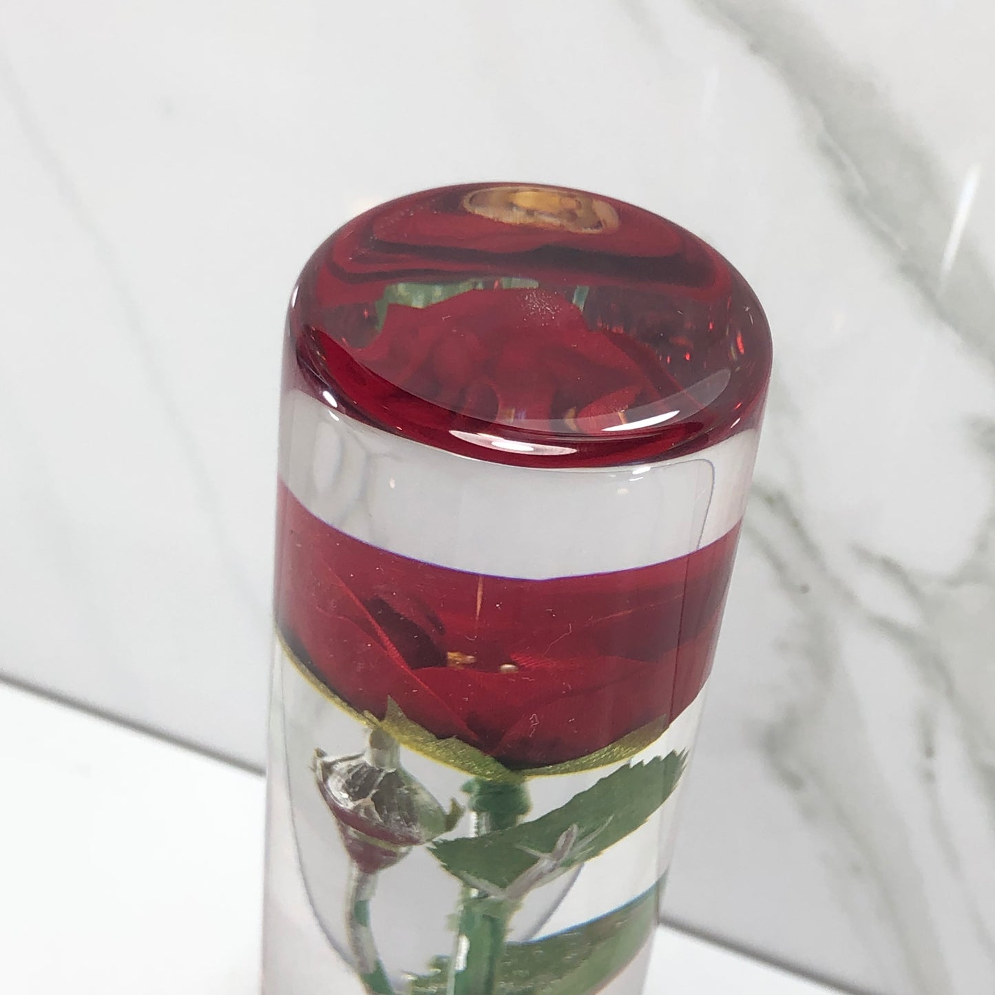 Mr__Grip 5 1/2 Inch Resin Custom Shift Knob Red Rose JDM