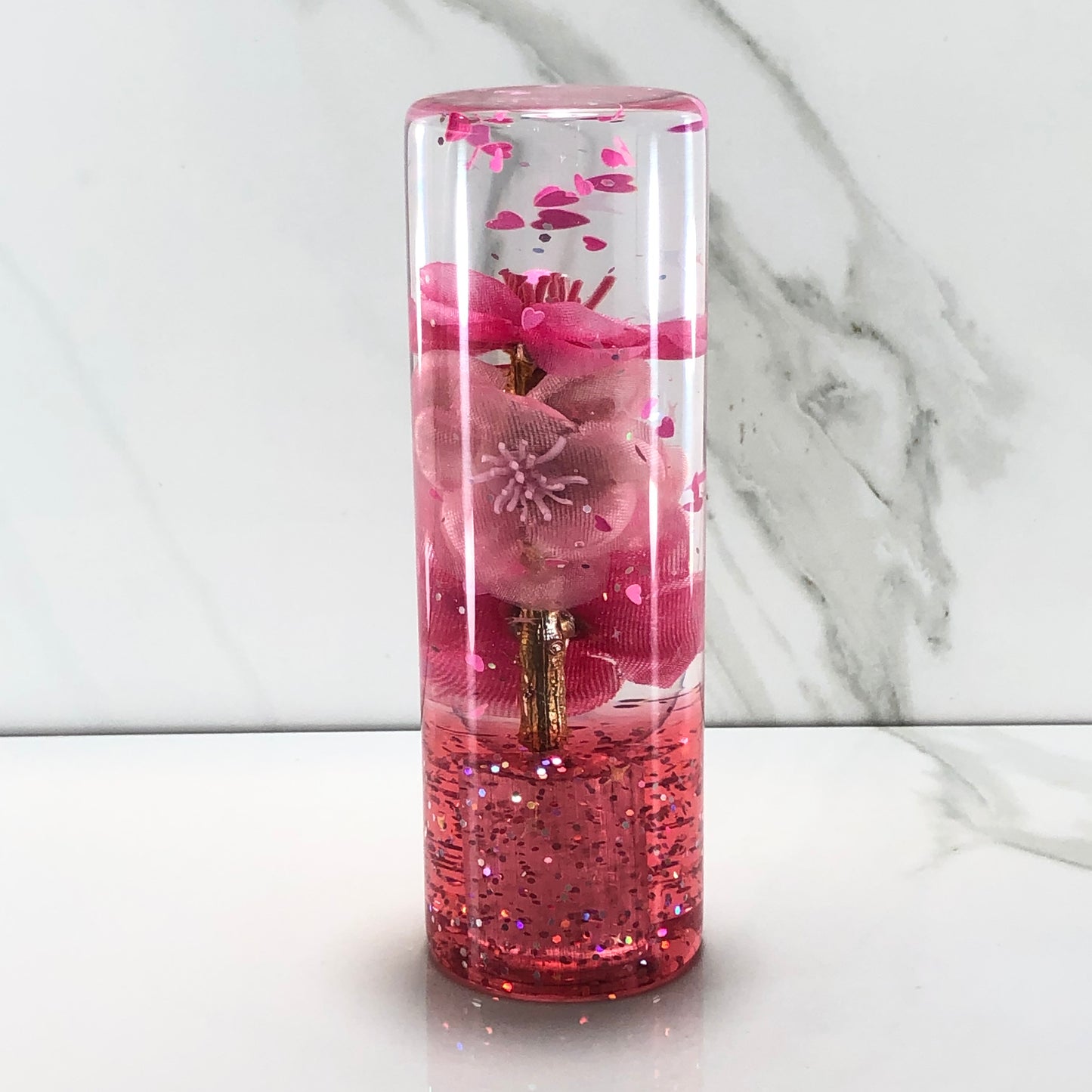 Mr__Grip Resin Shift Knob 115mm Pink Blossom Charm Kawaii Flower