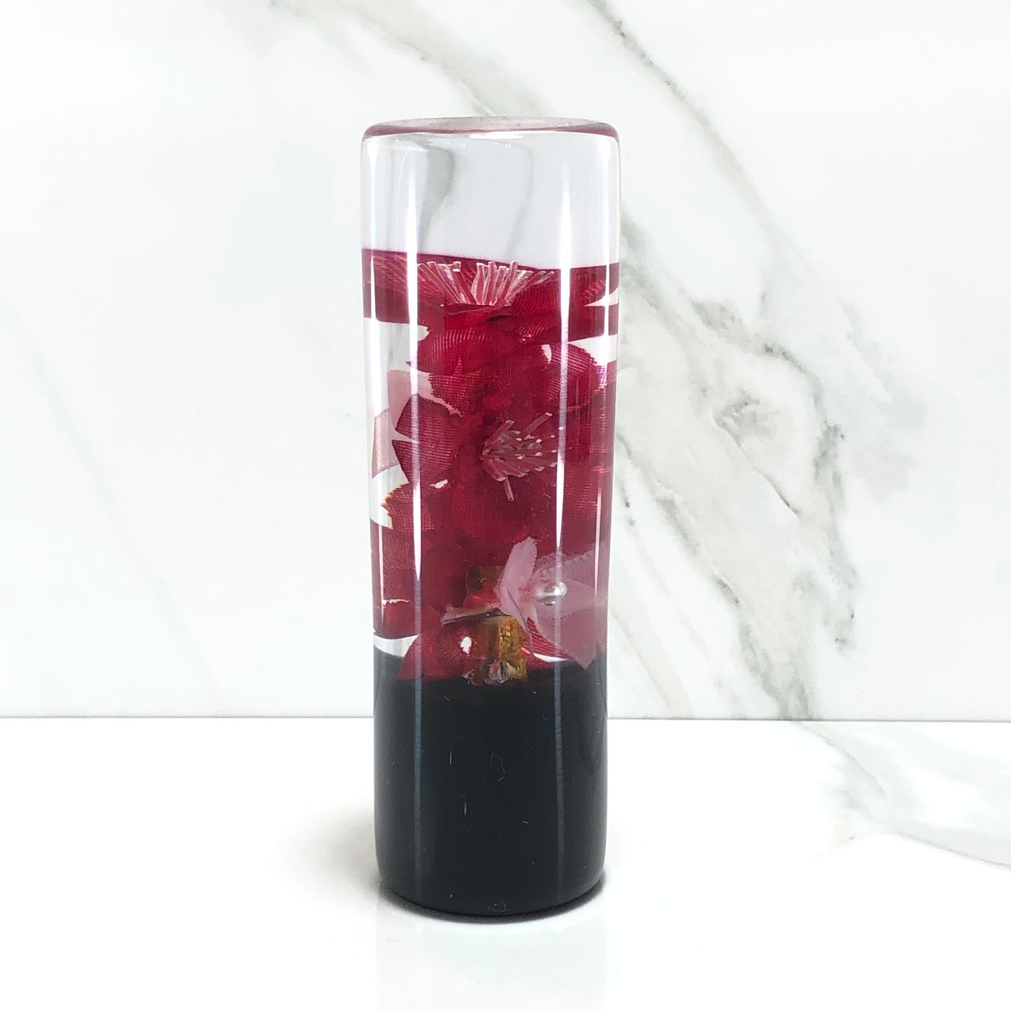 Mr__Grip 4 1/2 Inch Resin Custom Shift Knob red Cherry Blossom JDM