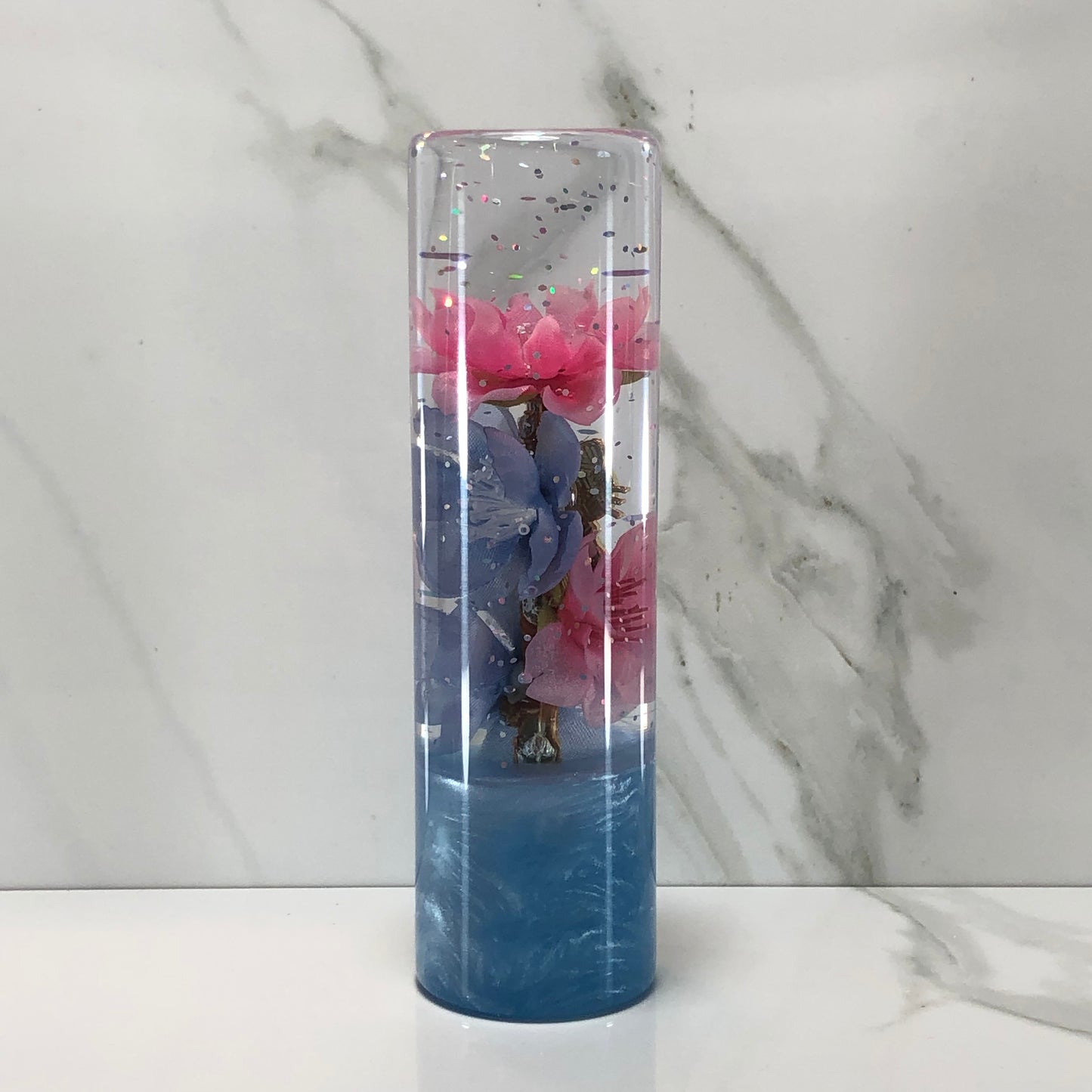 Mr__Grip 5 3/4 inch resin hello kitty pink and light blue cherry blossom #512