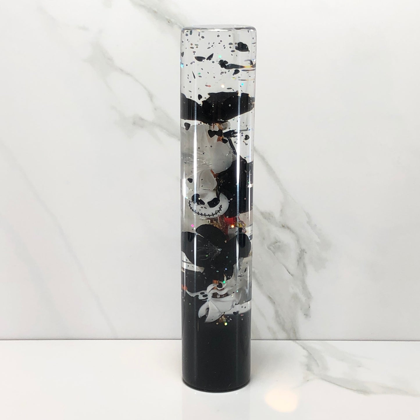 Mr__Grip 7.5 Inch Resin Custom Shift Knob TNBC white black Cherry Blossom JDM