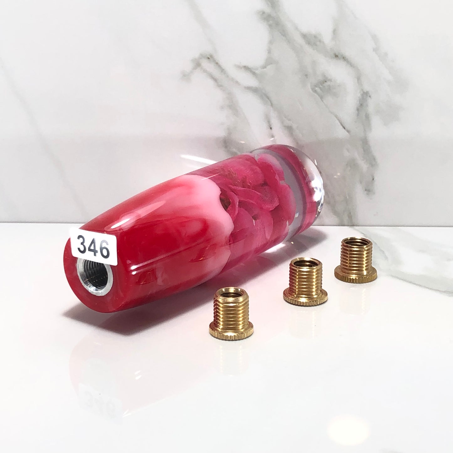 Mr__Grip 4 1/2 Inch Resin Custom Shift Knob Pink Cherry Blossoms JDM 346