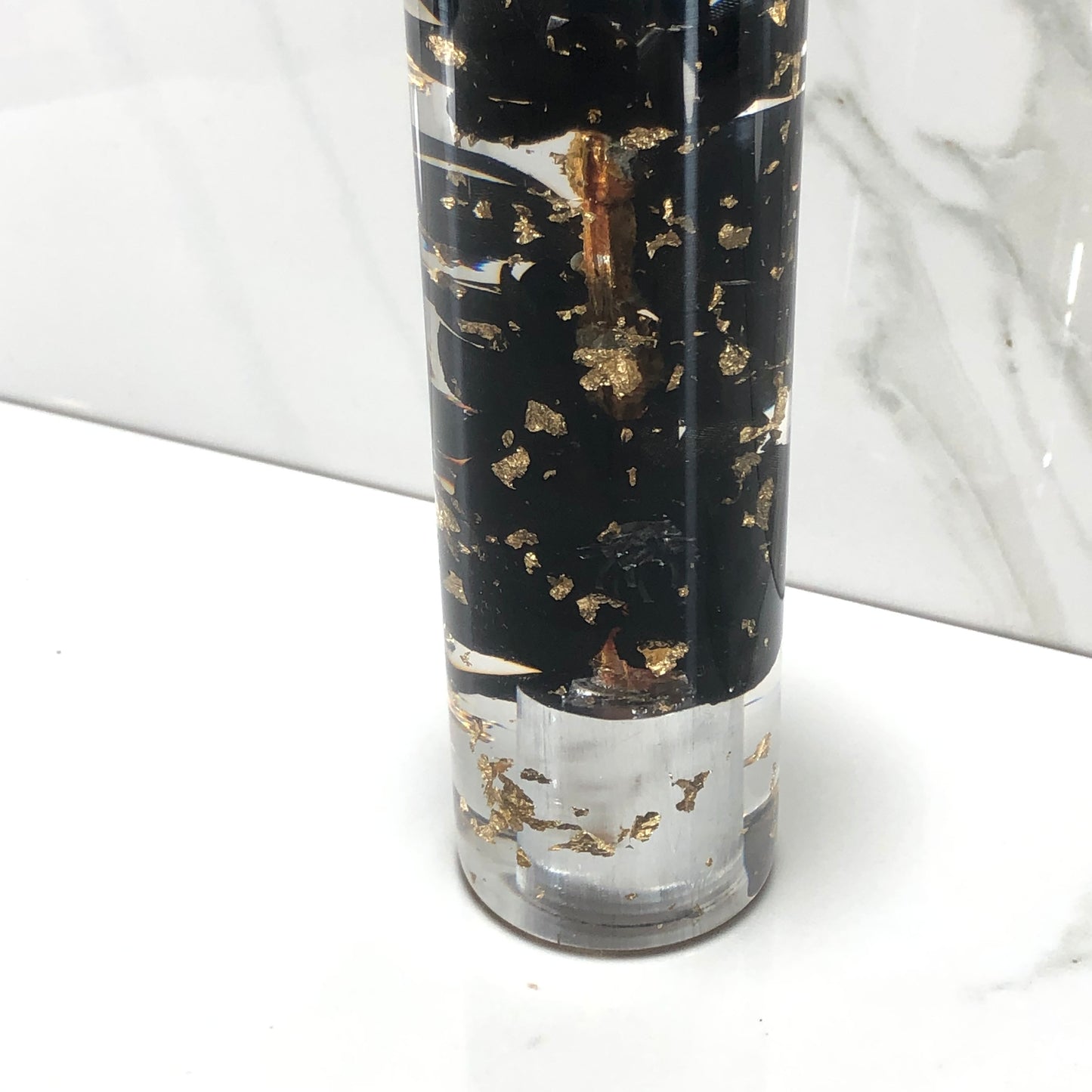Mr__Grip 5 1/2 Inch Resin Custom Shift Knob Black Cherry Blossom JDM