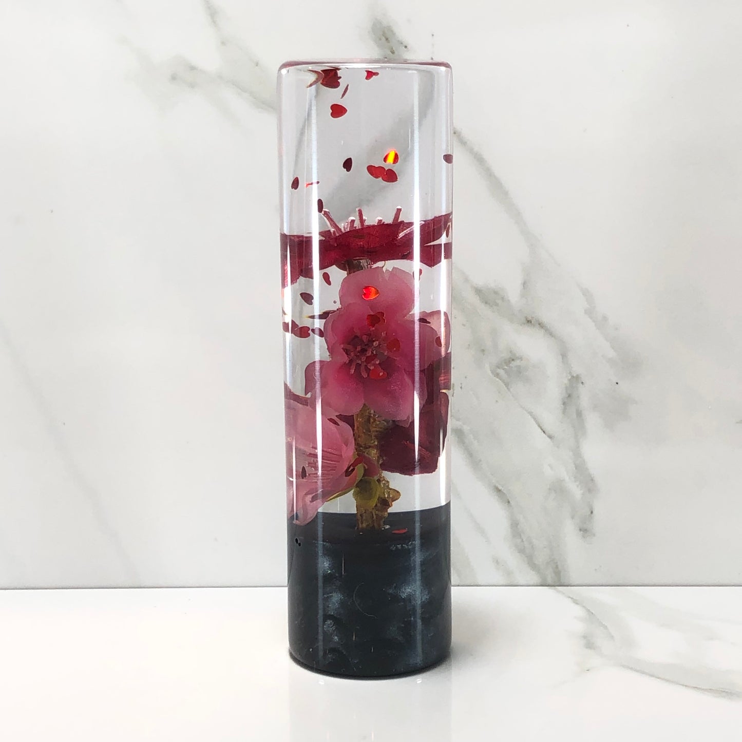 Mr__Grip 5 3/4 inch resin hello kitty red and pink cherry blossom #515