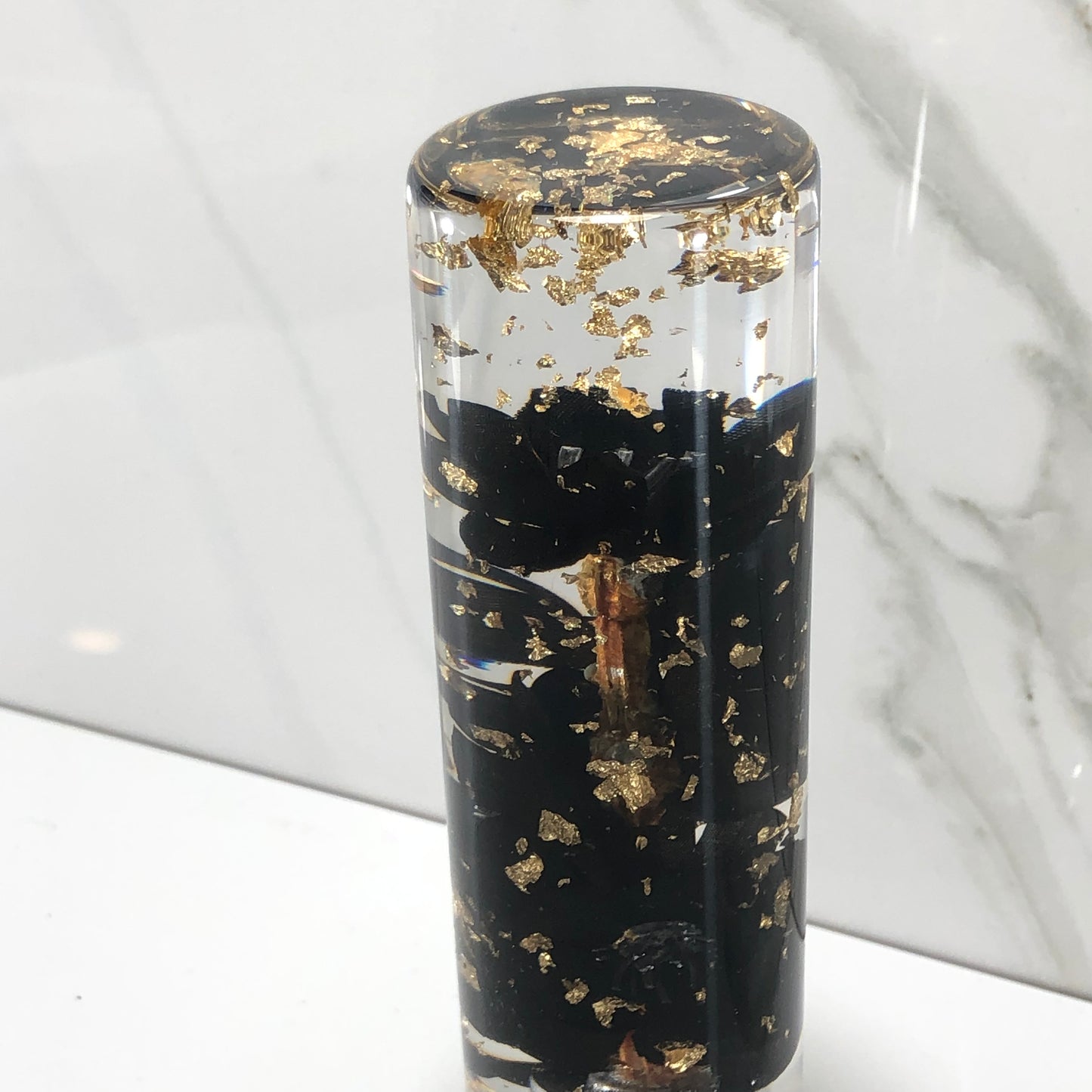 Mr__Grip 5 1/2 Inch Resin Custom Shift Knob Black Cherry Blossom JDM