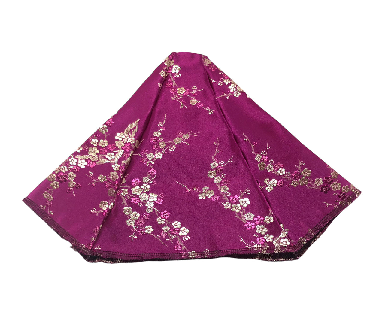 Silky Satin Pink Fuchsia Gold Blossom Shift Boot