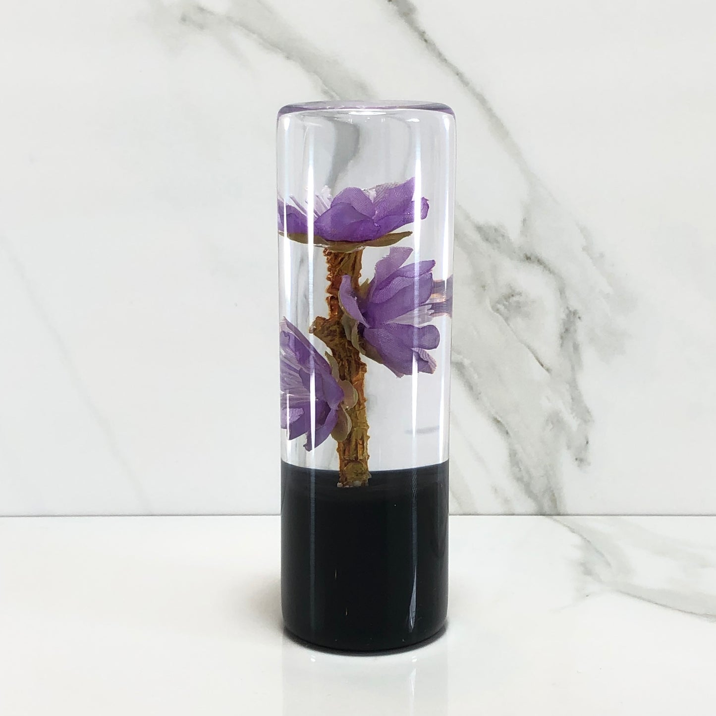 Mr__Grip 4 1/2 Inch Resin Custom Shift Knob small purple Cherry Blossom JDM
