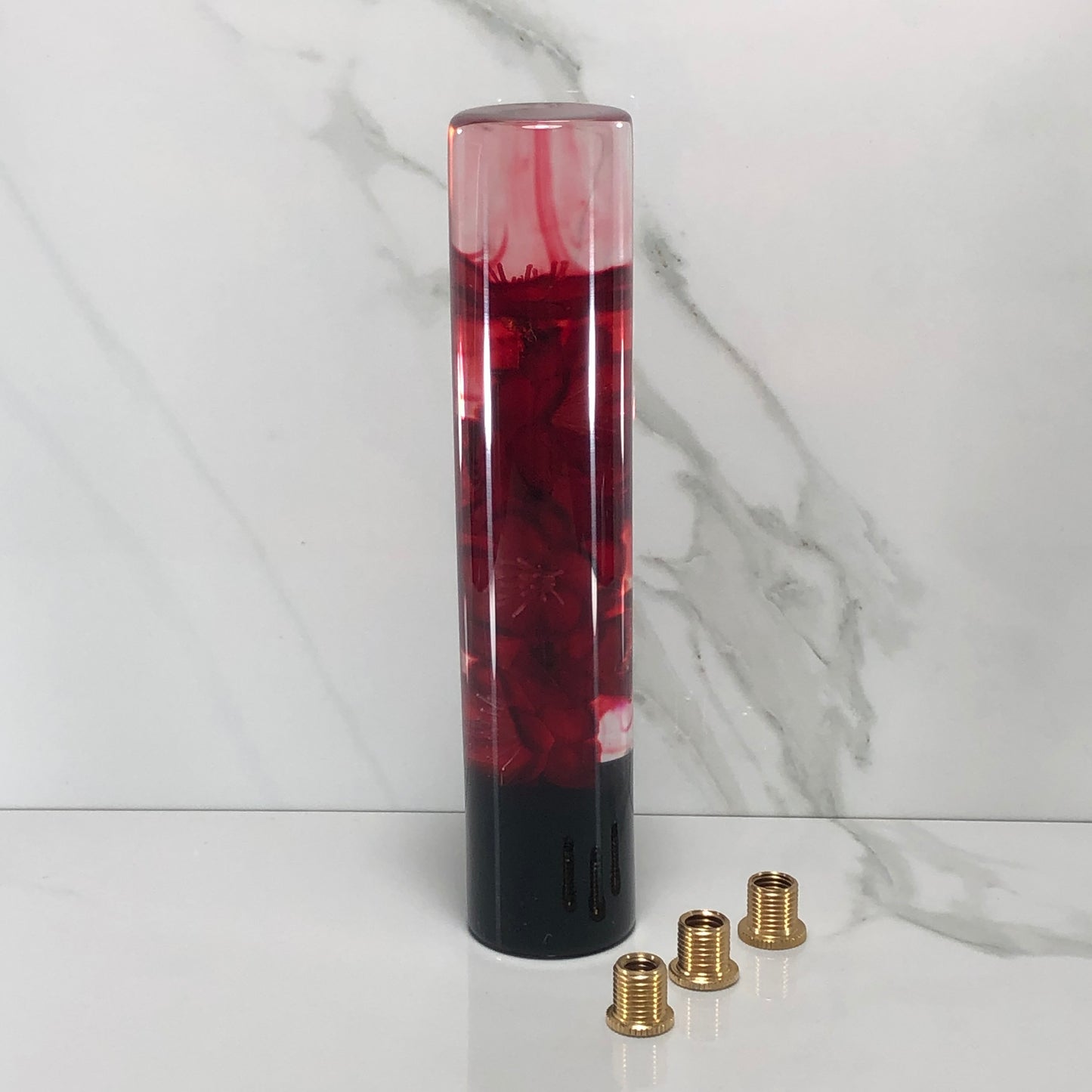 Mr__Grip Resin Shift Knob 190mm Bloody Red Blossom Flower