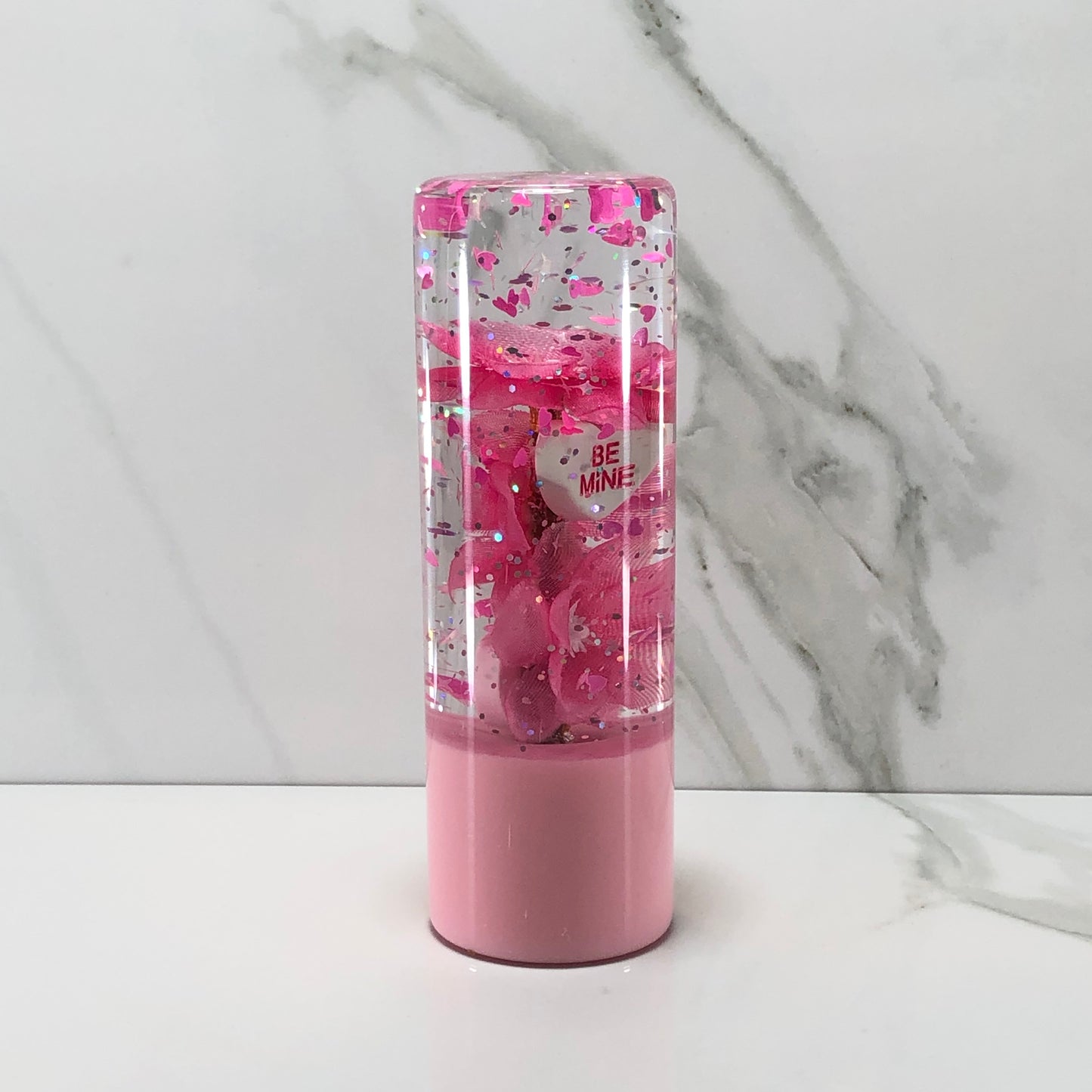 Mr__Grip 4 1/2 Inch Resin Custom Shift Knob Pink Cherry Blossom Be Mine
