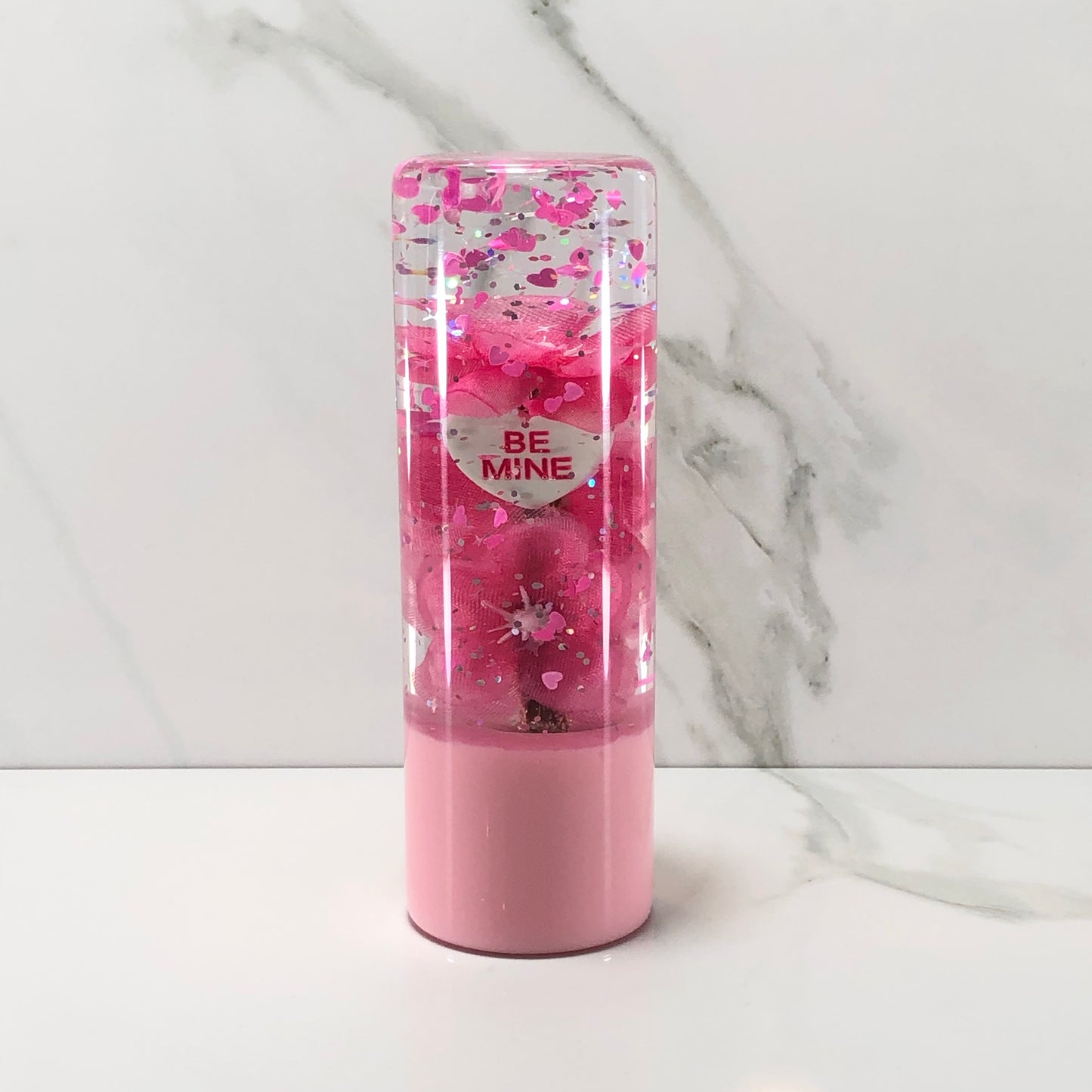 Mr__Grip 4 1/2 Inch Resin Custom Shift Knob Pink Cherry Blossom Be Mine