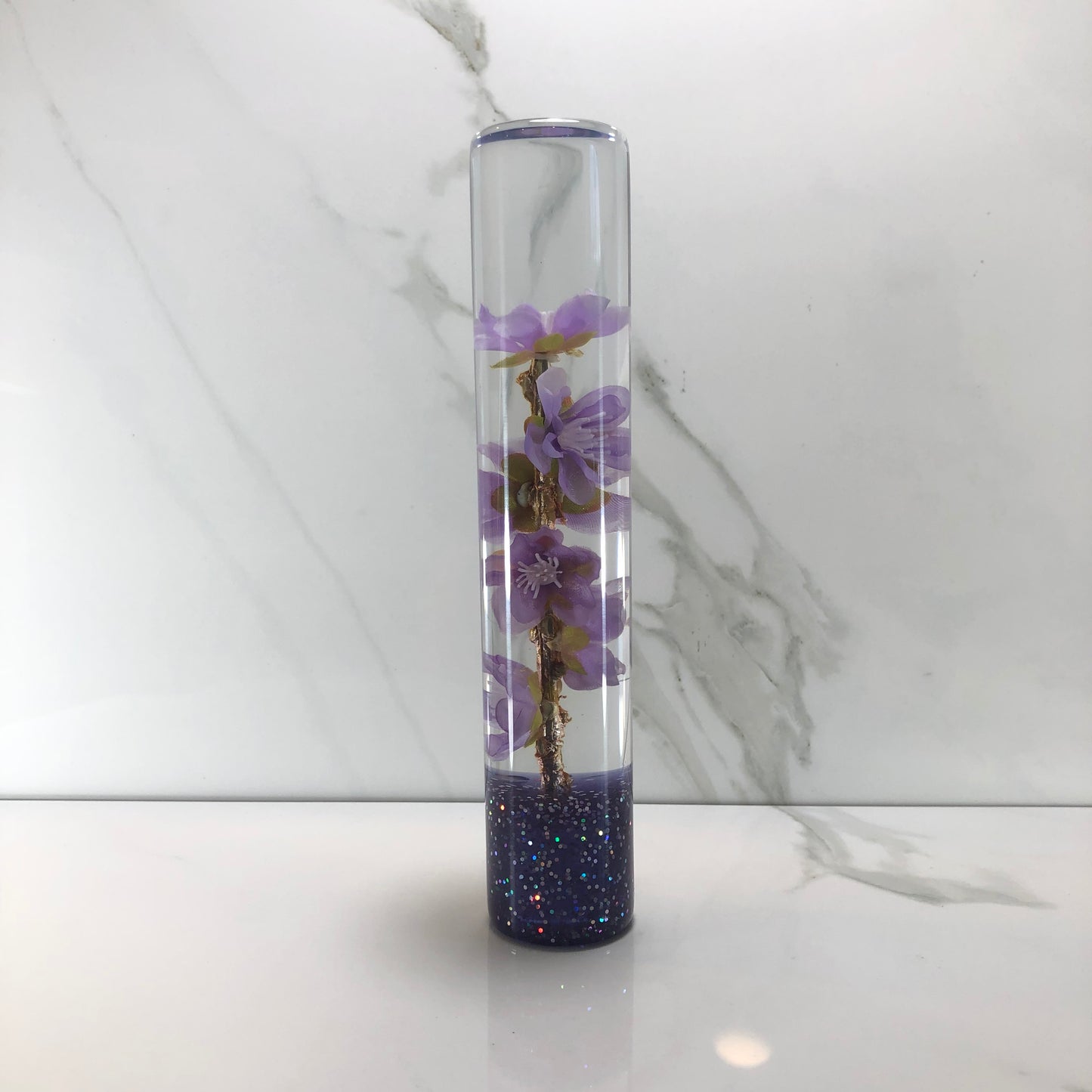 Mr__Grip Resin Shift Knob 190mm Small Purple Cherry Blossom Flower