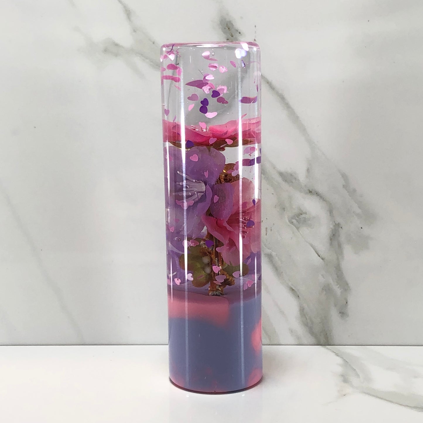 Mr__Grip 5 3/4 inch resin hello kitty pink and purple cherry blossom #513