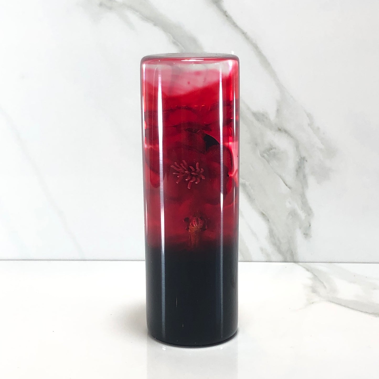 Mr__Grip 4 1/2 inch resin red bleeding cherry blossom Ghost Face #398