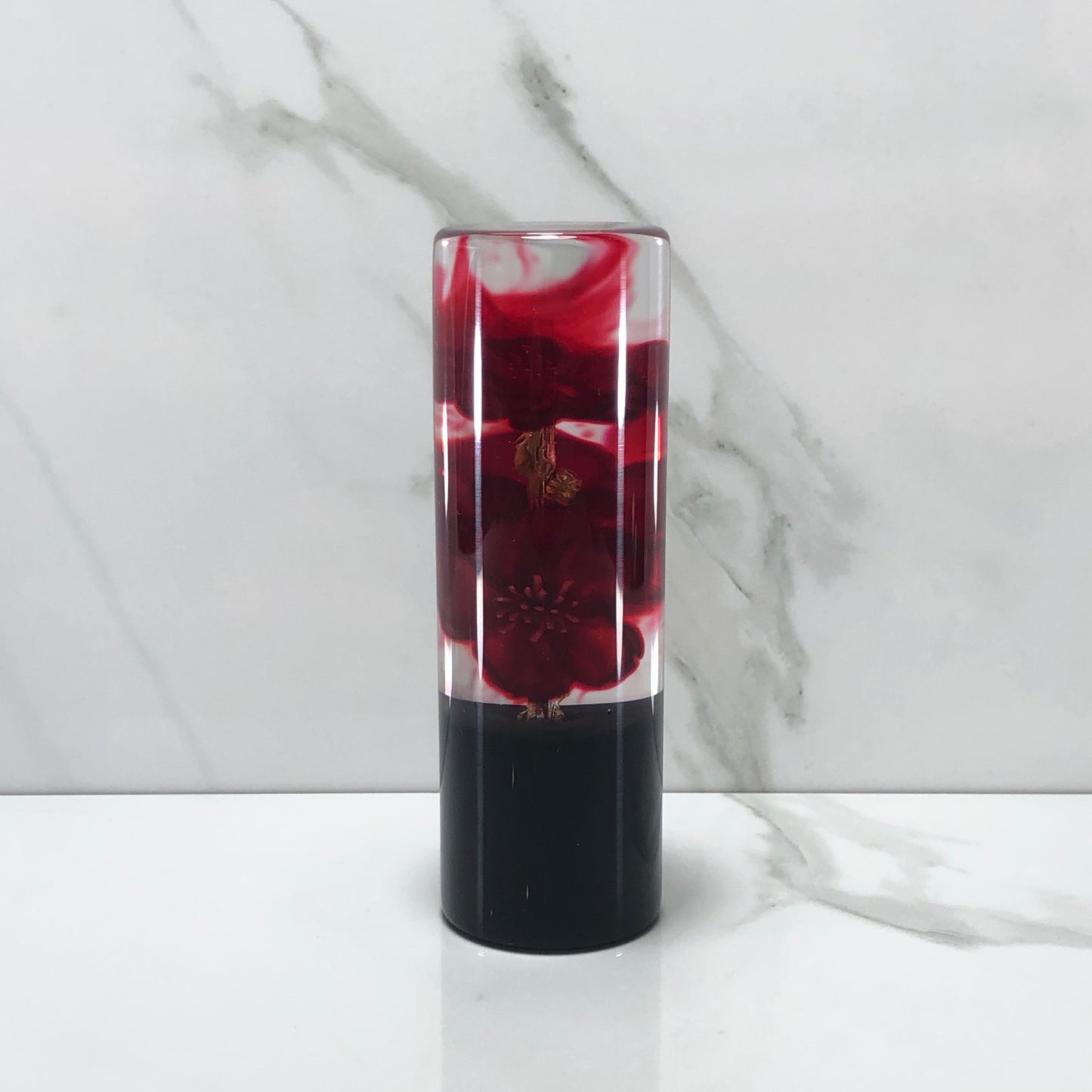 Mr__Grip Resin Shift Knob 115mm Bloody Red Blossom Flower