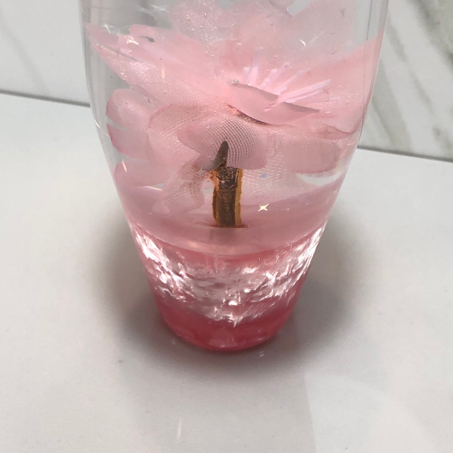 Mr__Grip 3 1/2 Inch Resin Custom Shift Knob light Pink Cherry Blossom #392