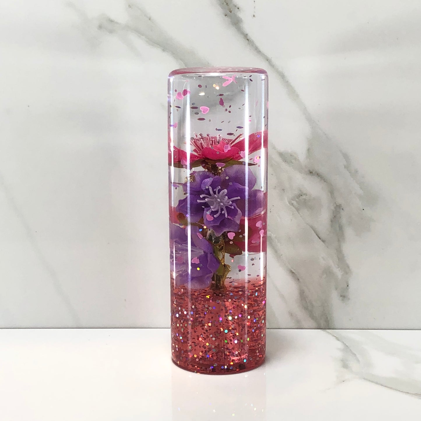 Mr__Grip 4 1/2 inch resin hello kitty pink & purple cherry blossom #518