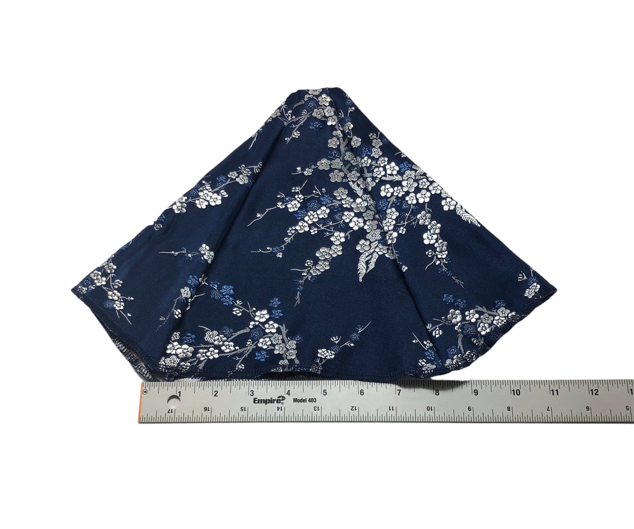 Silky Satin Blue Silver Shift Boot