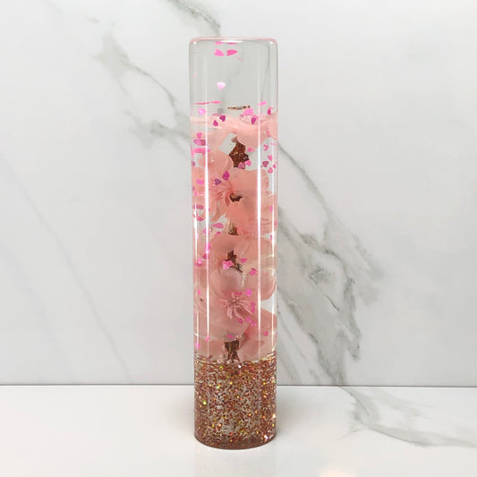 Mr__Grip Resin Shift Knob 190mm Light Pink Blossom Heart Flower