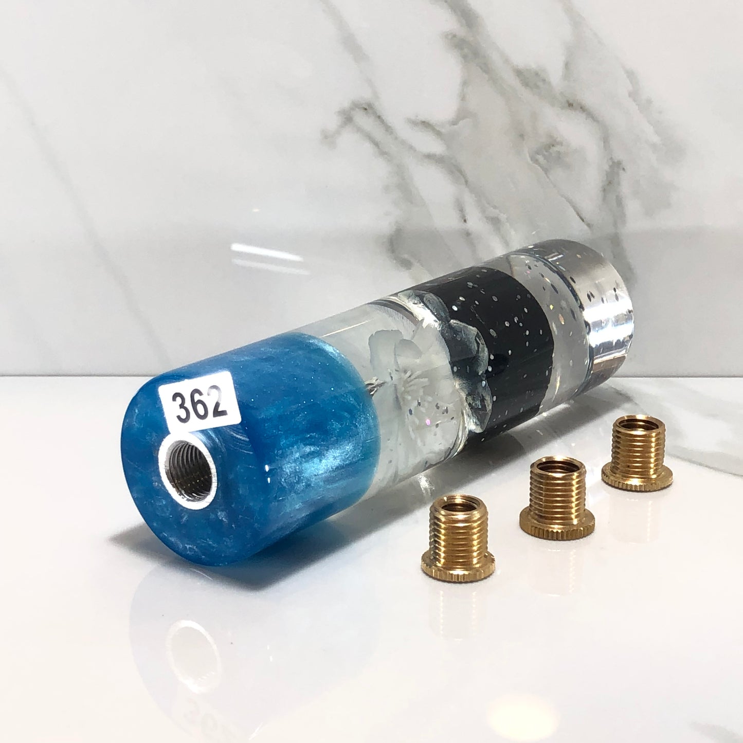Mr__Grip 5 1/2 Inch Resin Custom Shift Knob Black Rose JDM