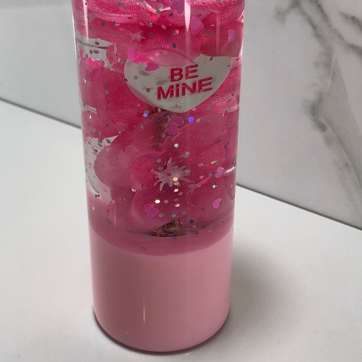 Mr__Grip 4 1/2 Inch Resin Custom Shift Knob Pink Cherry Blossom Be Mine