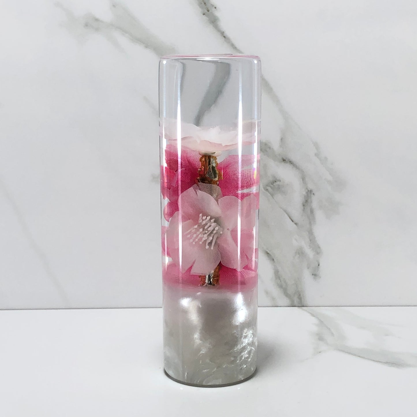 Mr__Grip 5 Inch Resin Custom Shift Knob White Cherry Blossom JDM #345