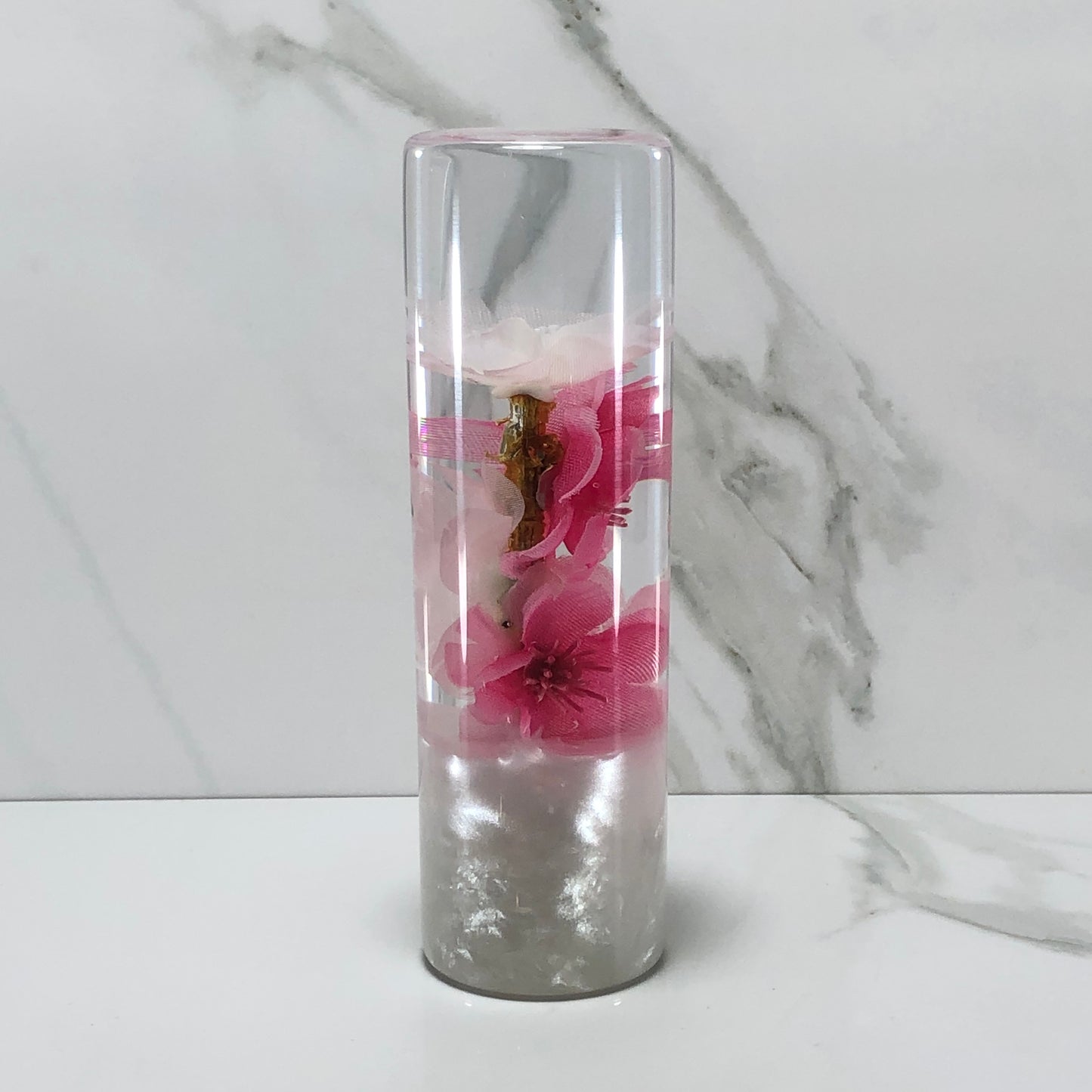 Mr__Grip 5 Inch Resin Custom Shift Knob White Cherry Blossom JDM #345