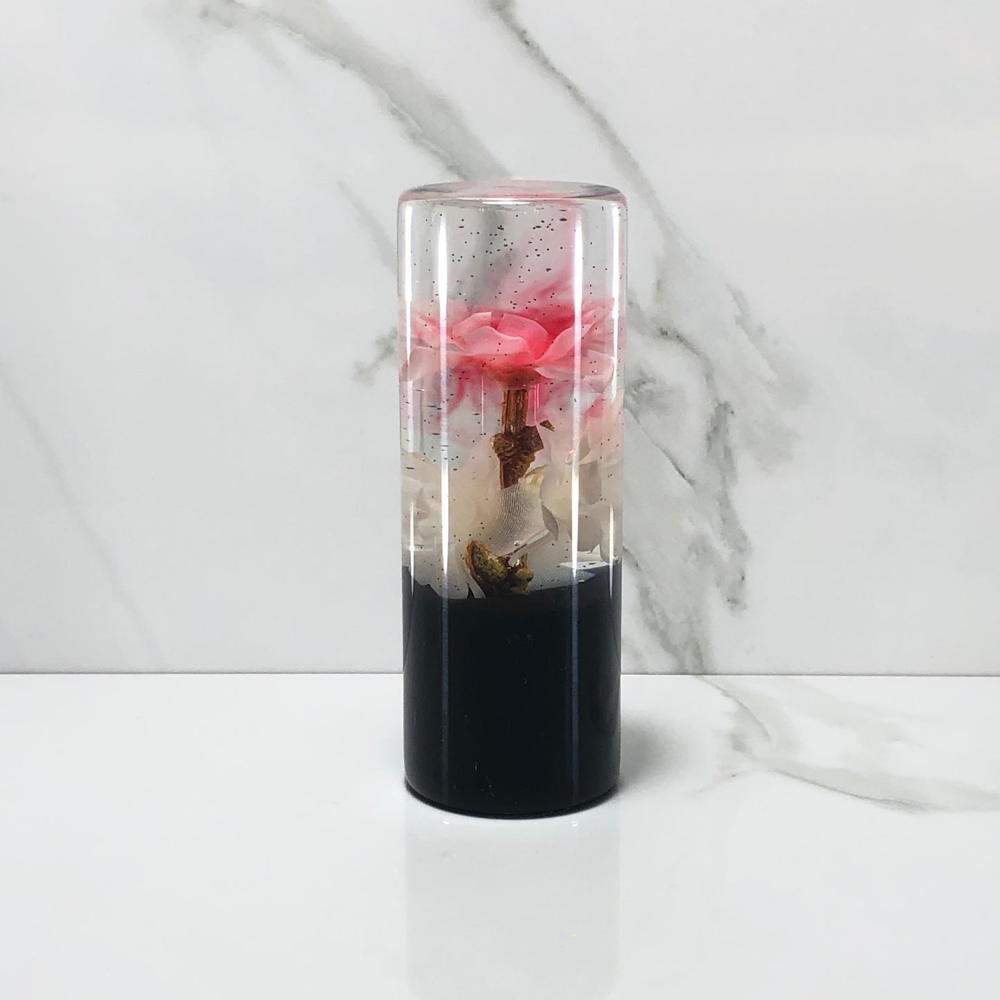 Mr__Grip 4 1/2 Inch Resin Custom Shift Knob light bleeding white Cherry Blossom JDM #342